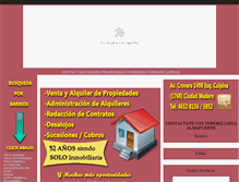 Tablet Screenshot of almafuerteinmobiliaria.com